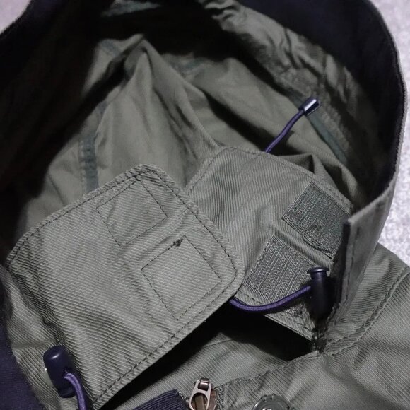 J Crew Military Rain Jacket Womens Small Hooded Water Resistant Olive B7871 - Picture 5 of 9